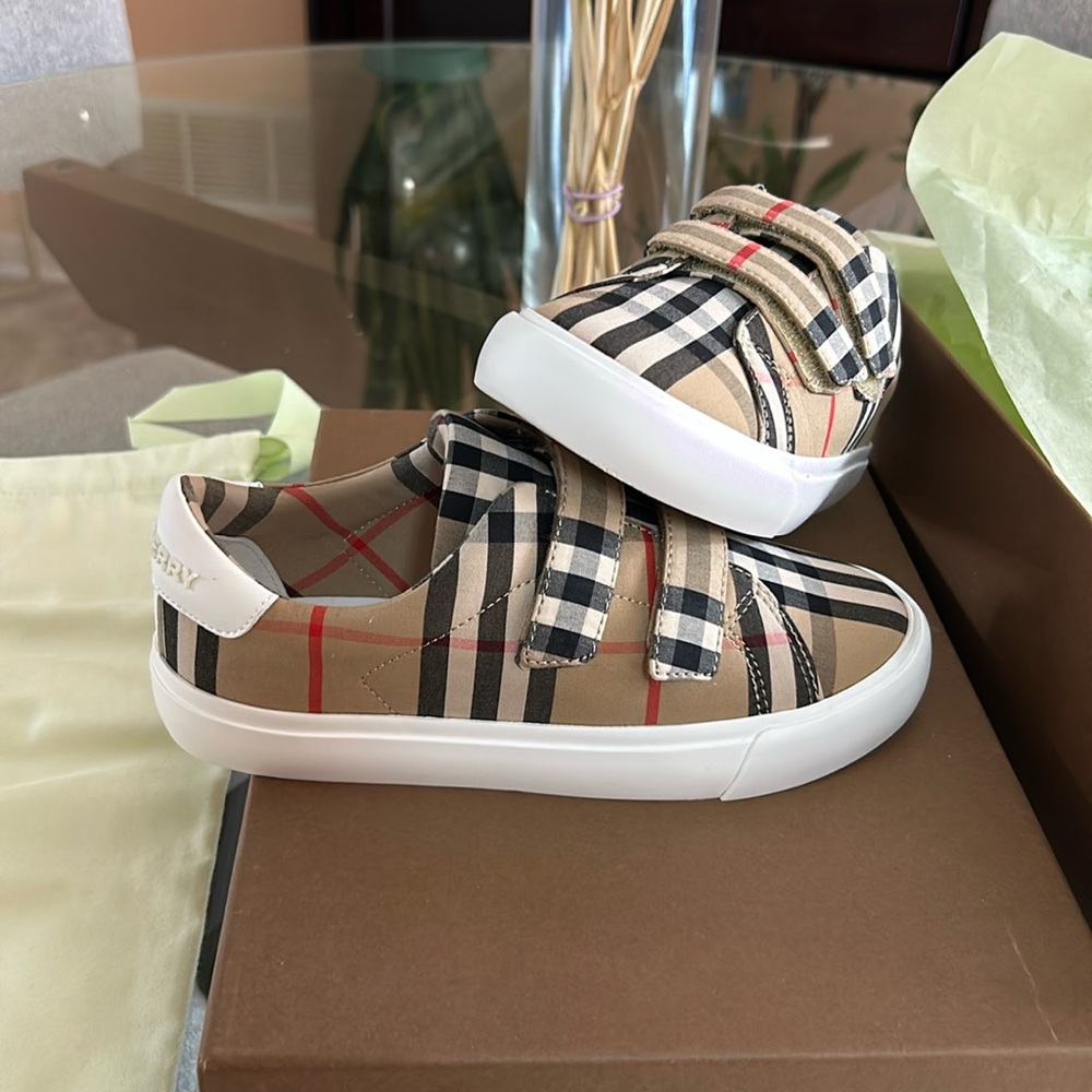 Burberry Vintage Check Cotton Sneakers Unisex